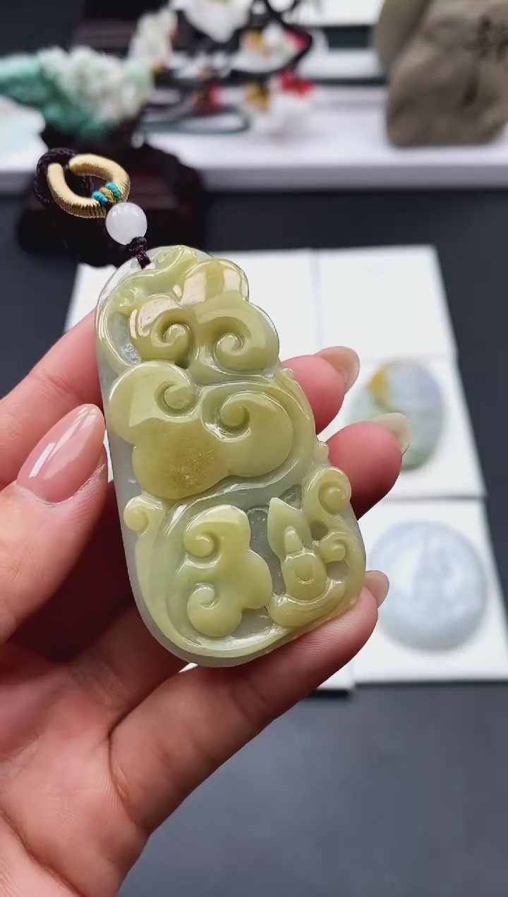 【闪购商品】翡翠颈饰未镶嵌天然缅甸A货翡翠
