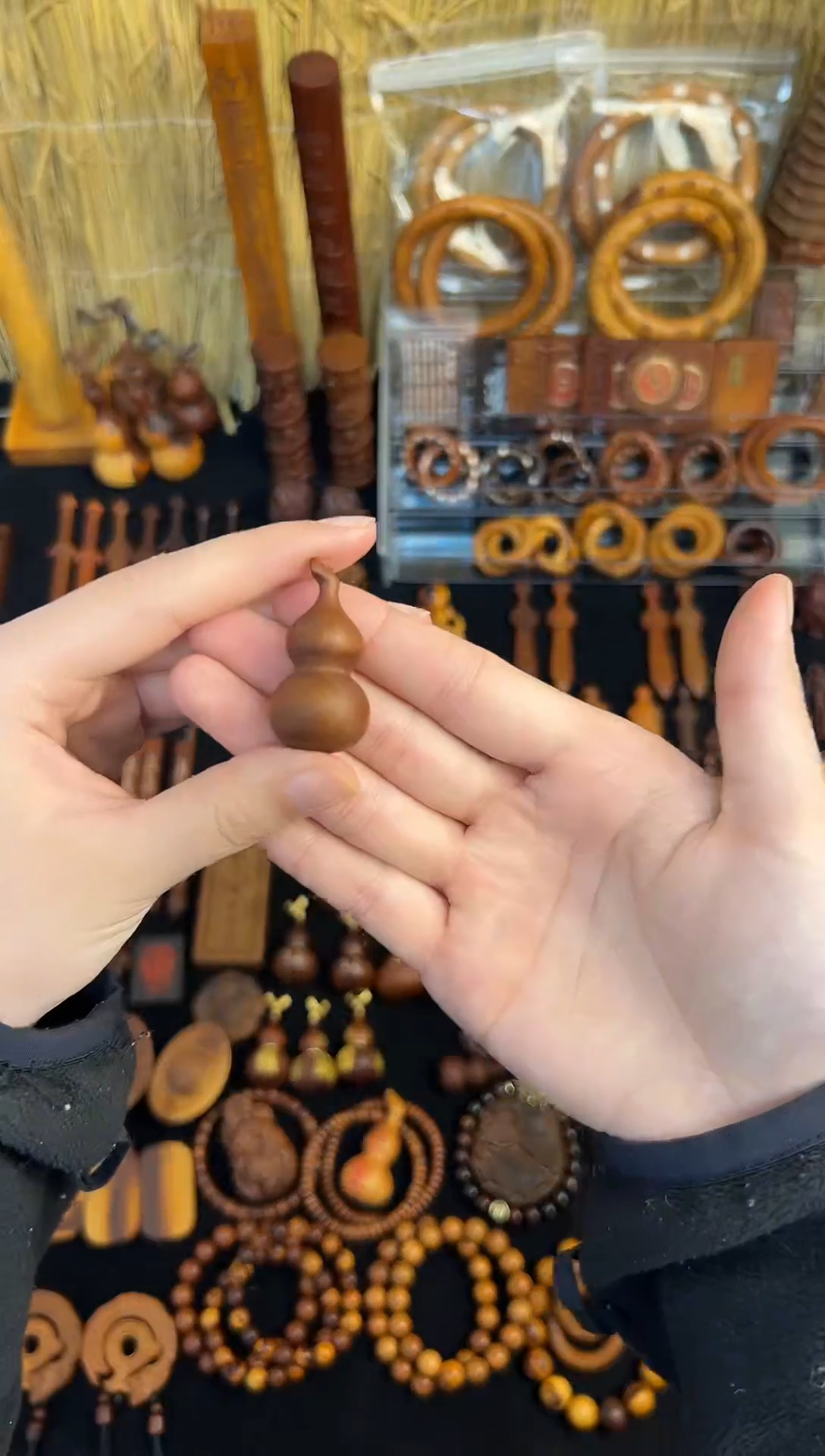 【闪购商品】木雷击枣木 小吊坠 一体小葫芦