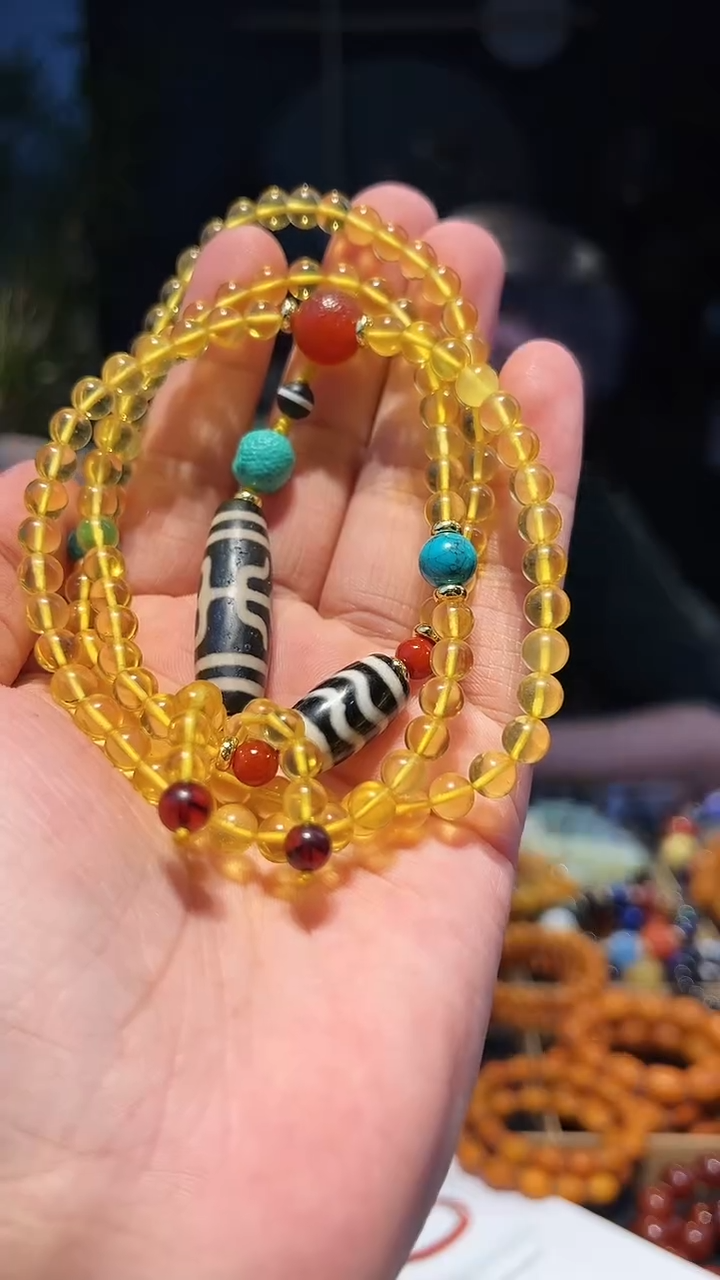 【闪购商品】琥珀手串未镶嵌精配108