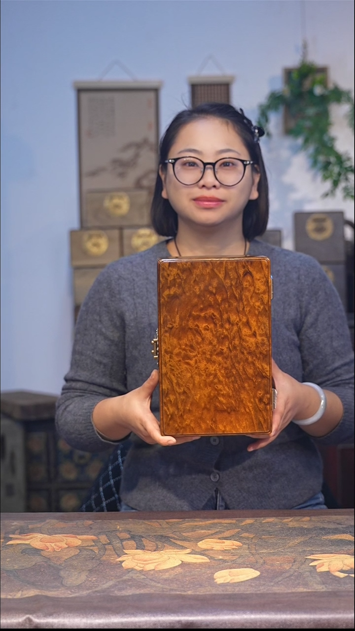 金丝楠小叶桢楠【9】黄料一木一器盒子
