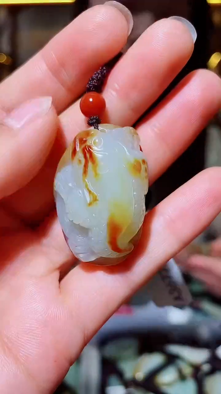 和田玉未镶嵌挂件1