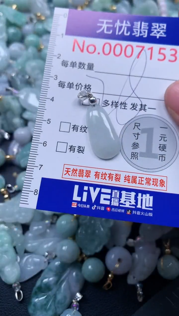 颈饰未镶嵌翡翠7153