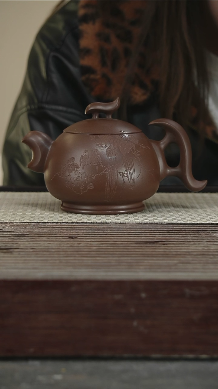 茶壶紫砂63号鲍大师，460CC