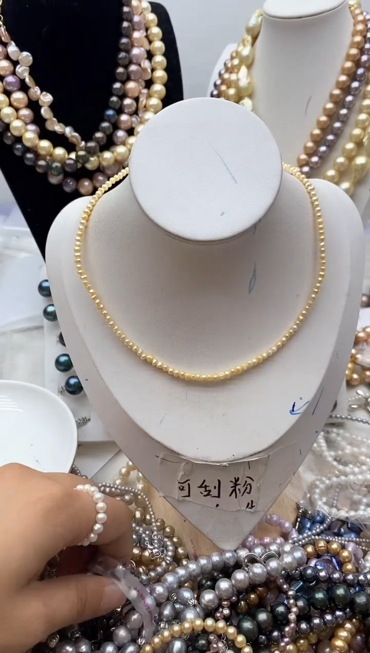 【闪购商品】淡水珍珠颈饰钛钢120