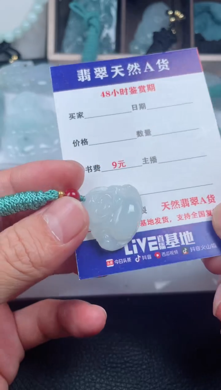 翡翠未镶嵌颈饰         