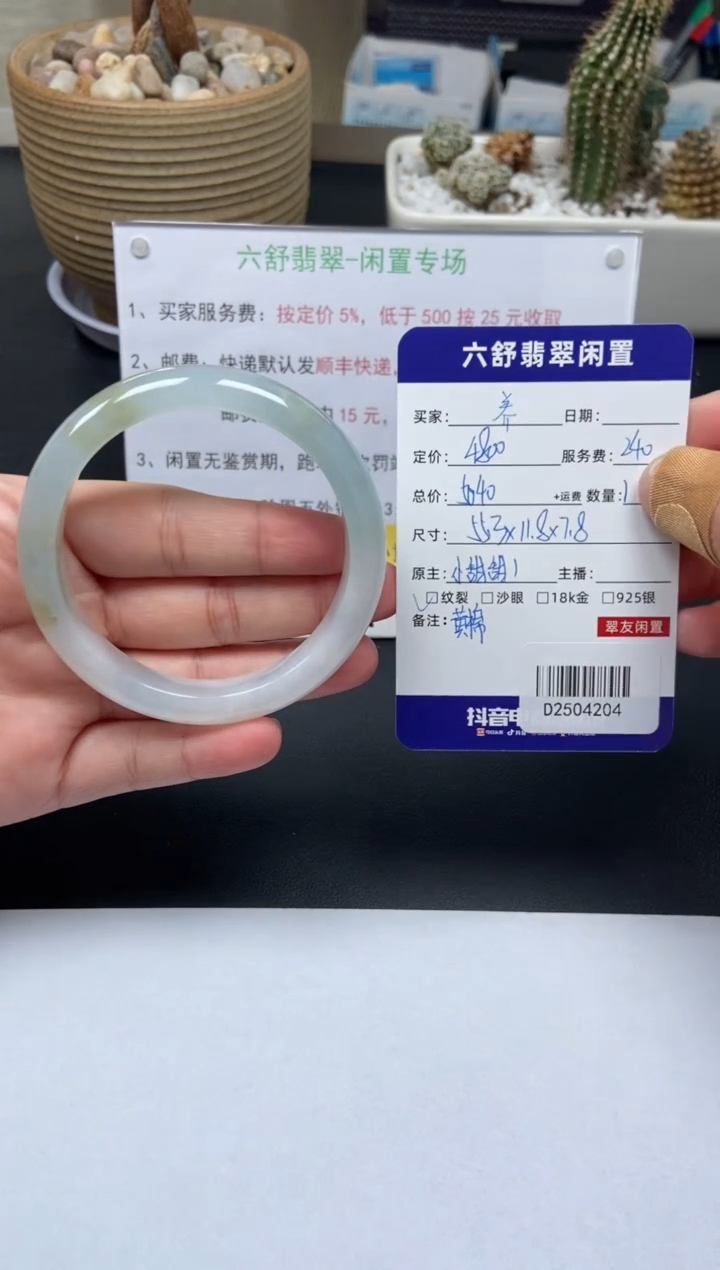【闪购商品】翡翠手镯未镶嵌D2504204