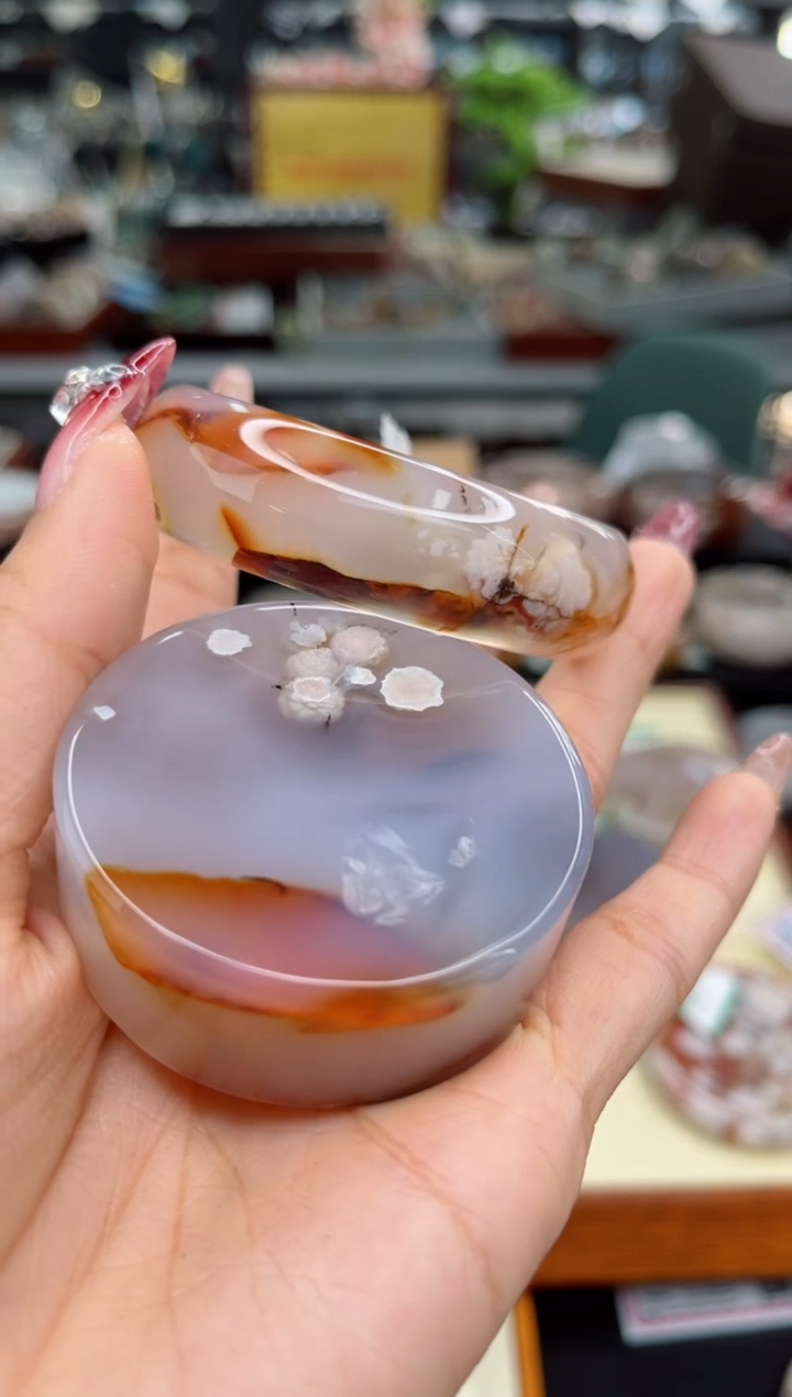 【闪购商品】石英质玉手镯未镶嵌54圈口（赠品镯心）6590525