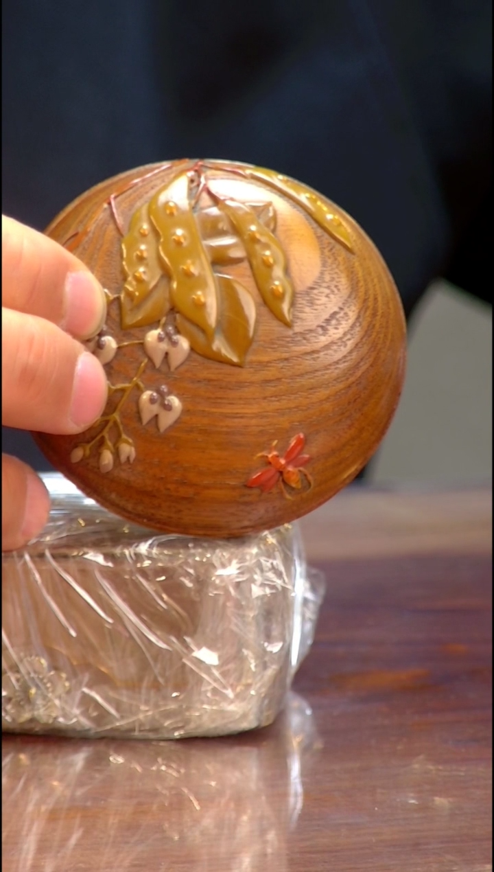 铸铁幸**生日本原产漆器香盒