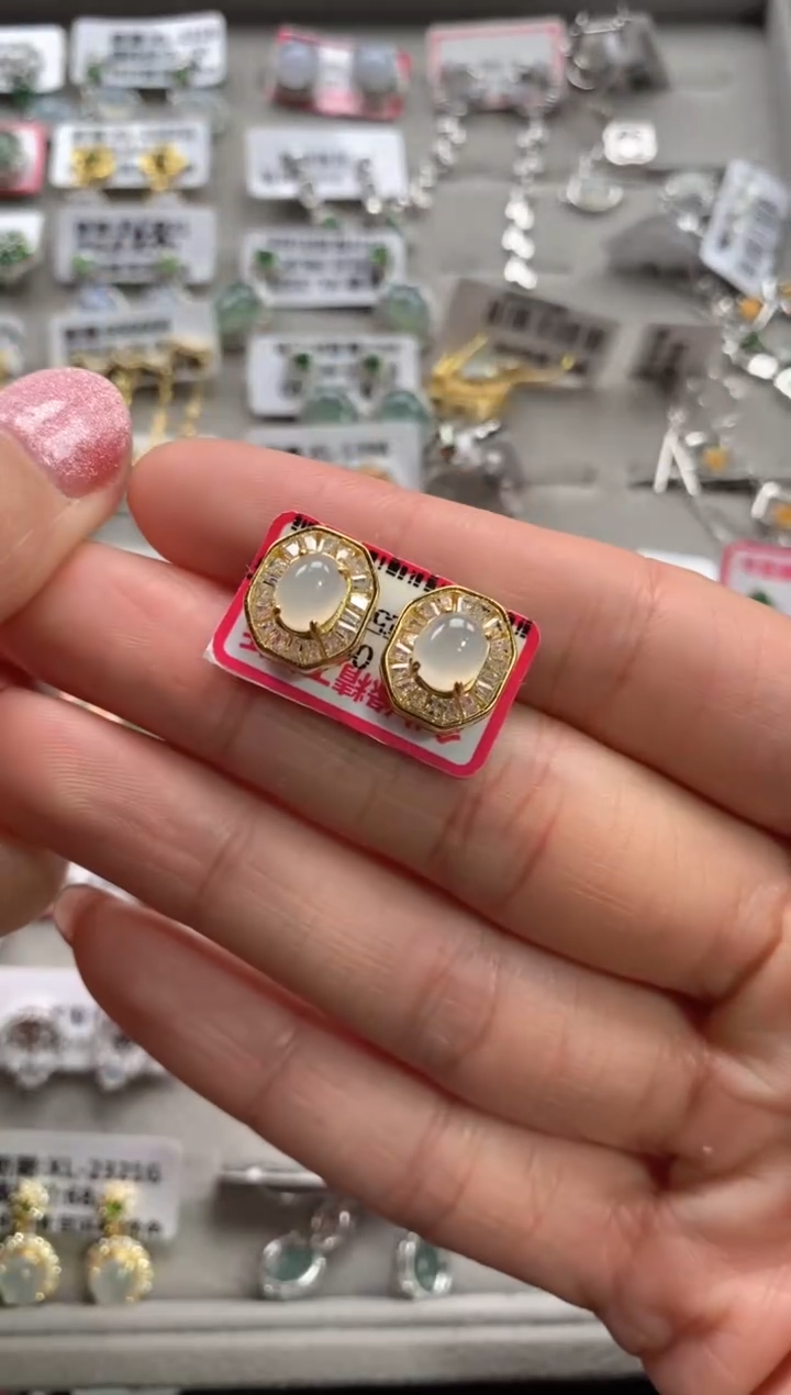 【闪购商品】翡翠戒指银S925镶嵌111111-6