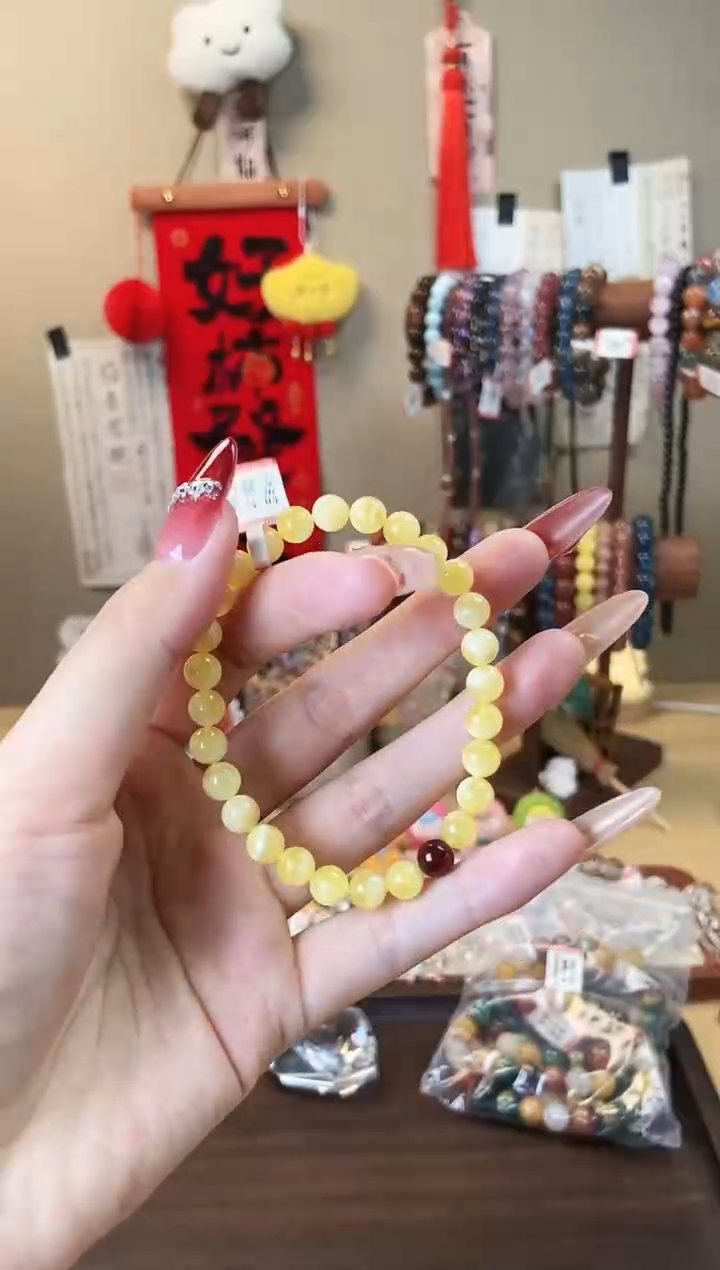 【闪购商品】蜜蜡手链未镶嵌6.5m蜜蜡