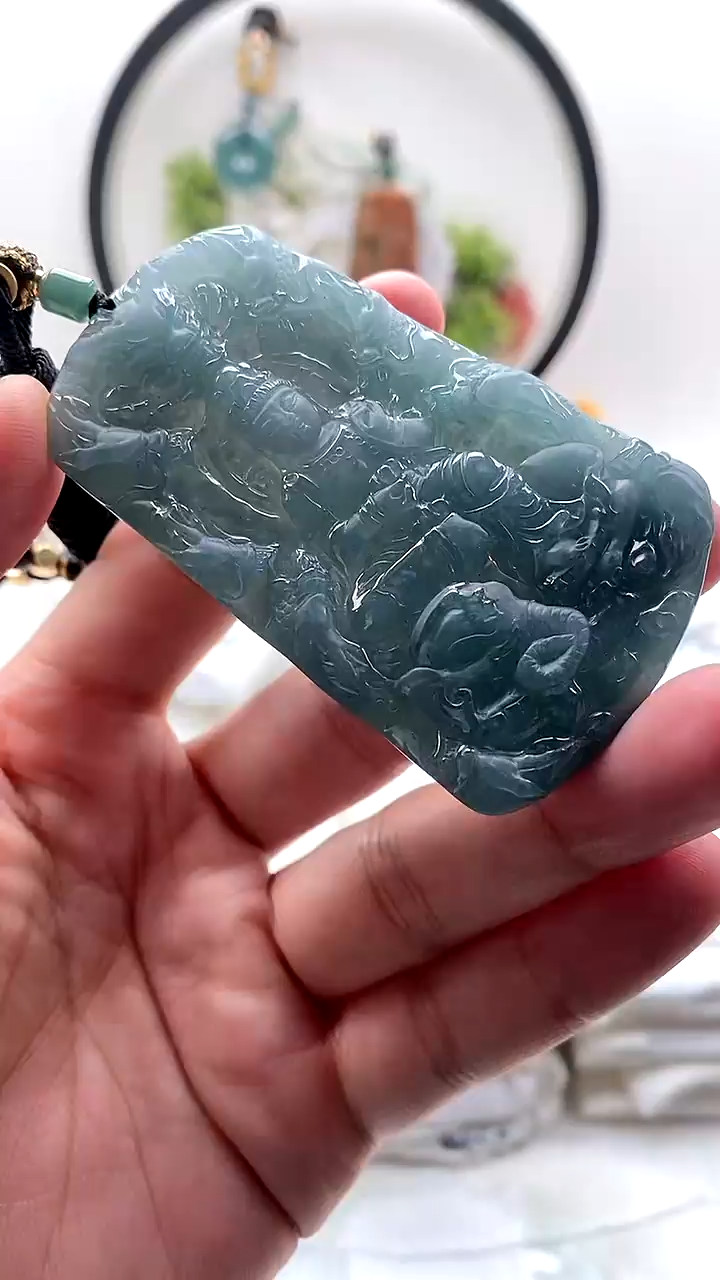 颈饰未镶嵌翡翠普贤