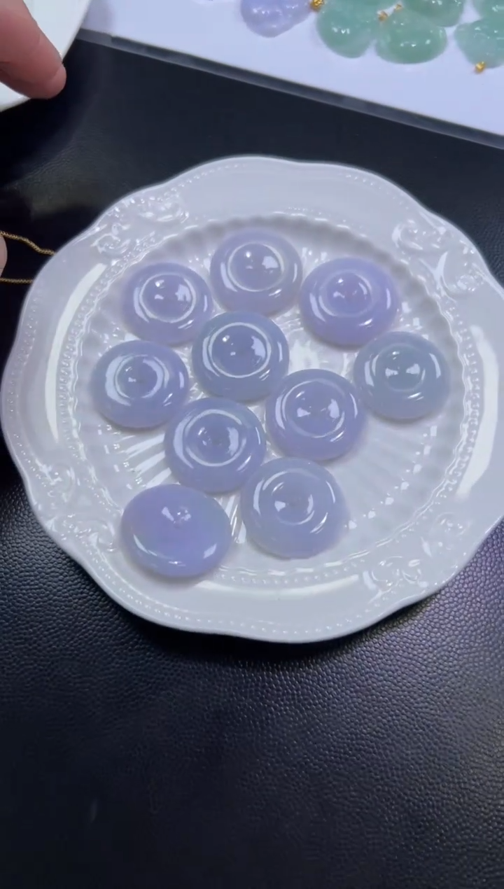 翡翠未镶嵌颈饰多样性发一件/配绳7