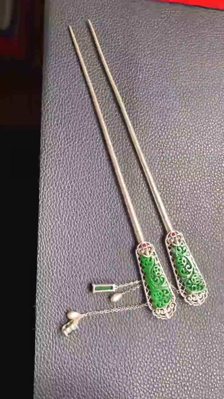 【闪购商品】翡翠颈饰银S925镶嵌翡翠净货27