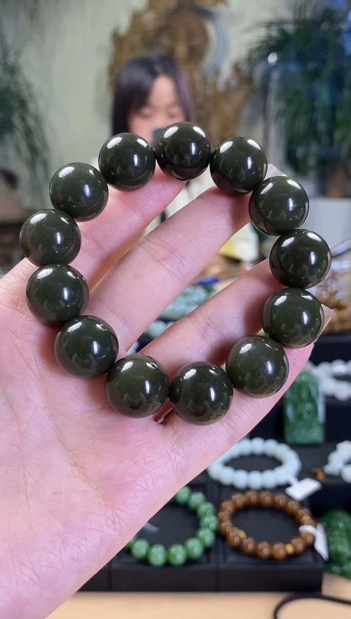 手串未镶嵌和田玉手串卡16