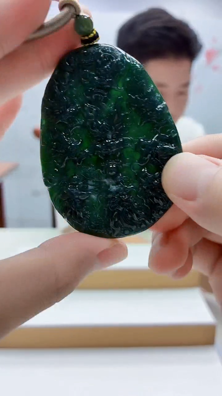 未镶嵌定制翡翠4917bb-毛货挂件70