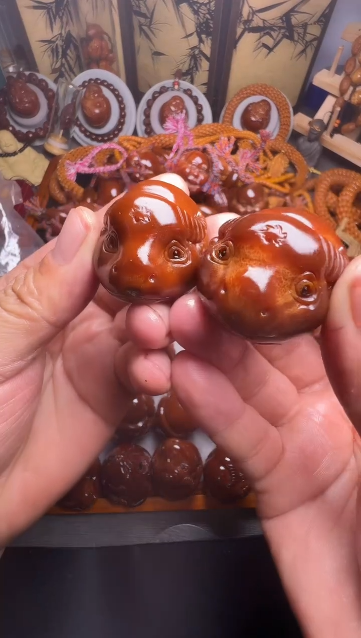 手串橄榄核牛一对