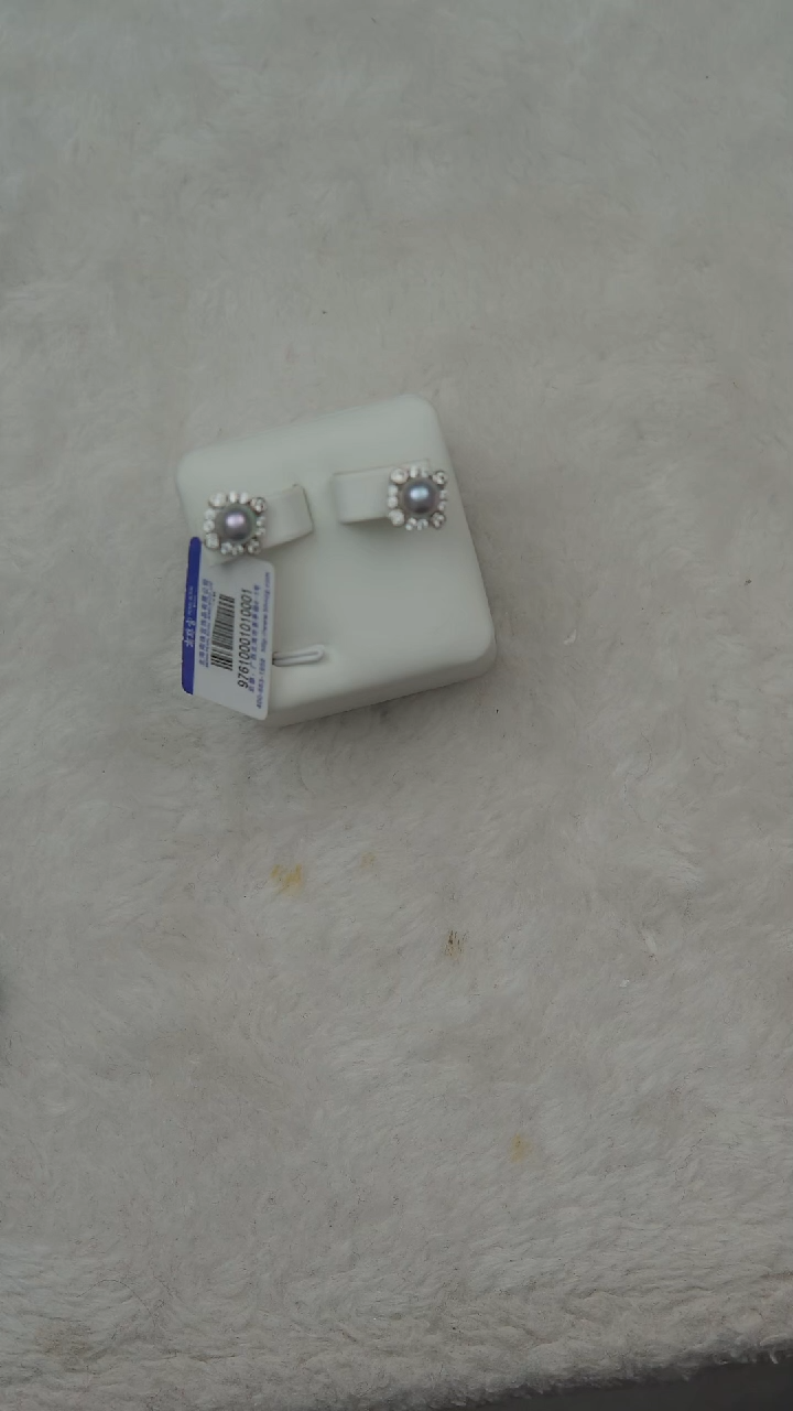 【闪购商品】海水珍珠耳饰银S925镶嵌7-8mm