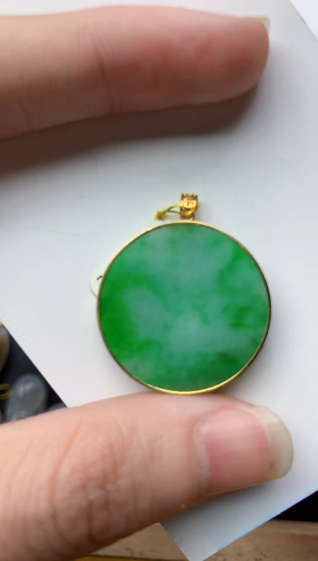 【闪购商品】翡翠颈饰18K金镶嵌79..........