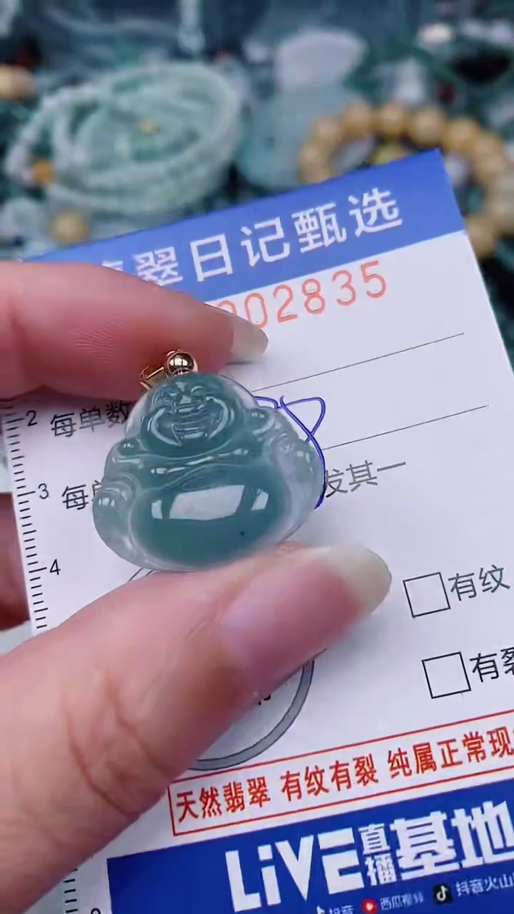 翡翠未镶嵌颈饰00002835