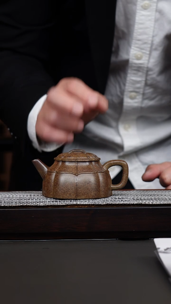 茶壶紫砂韩惠琴·柴烧锦囊玉带