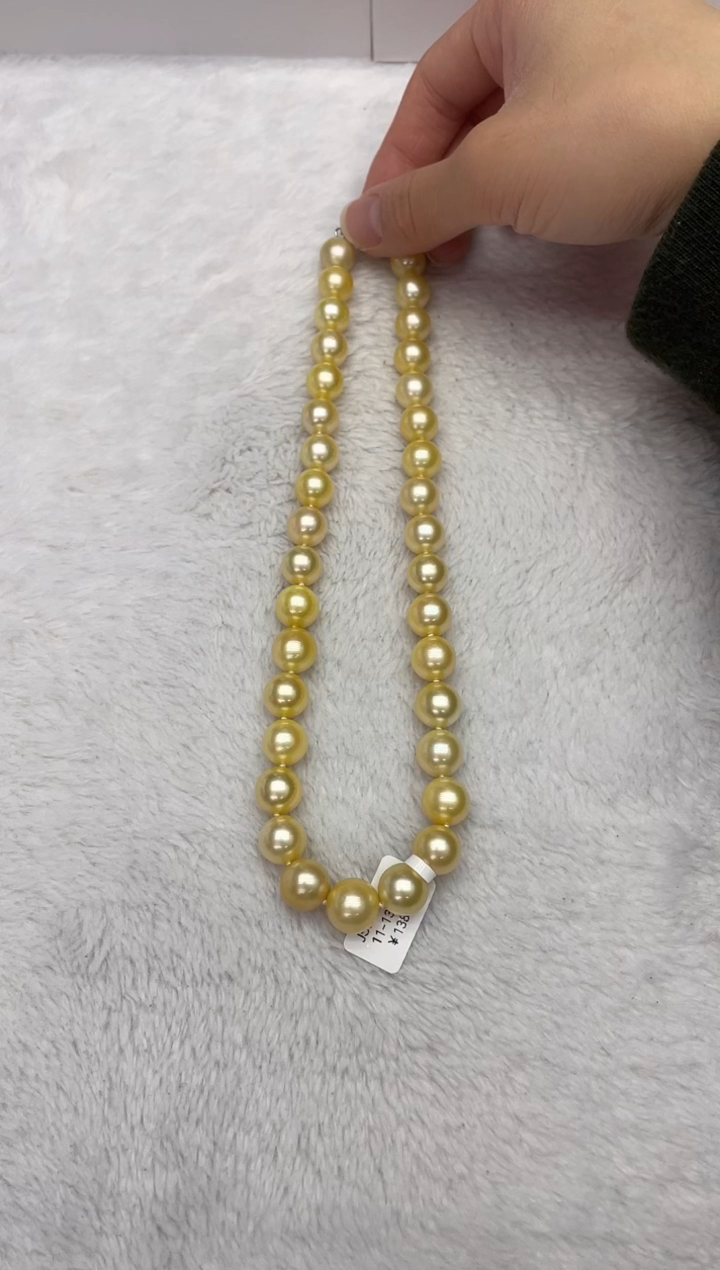 【闪购商品】海水珍珠颈饰未镶嵌南洋金珠11-13mm（多样性发一）