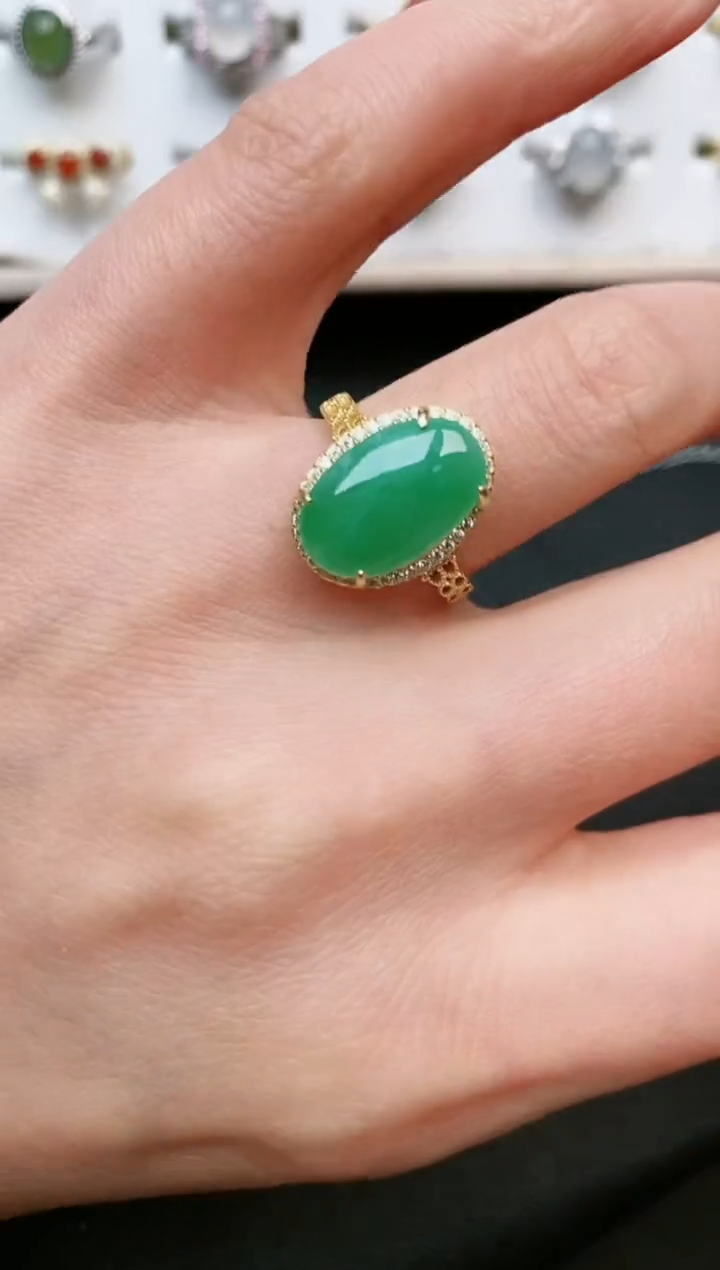 【闪购商品】翡翠戒指银S925镶嵌.....