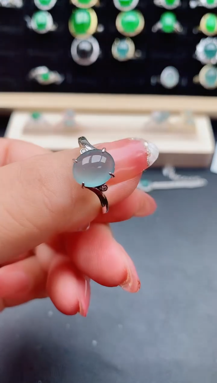 【闪购商品】翡翠戒指银S925镶嵌508050