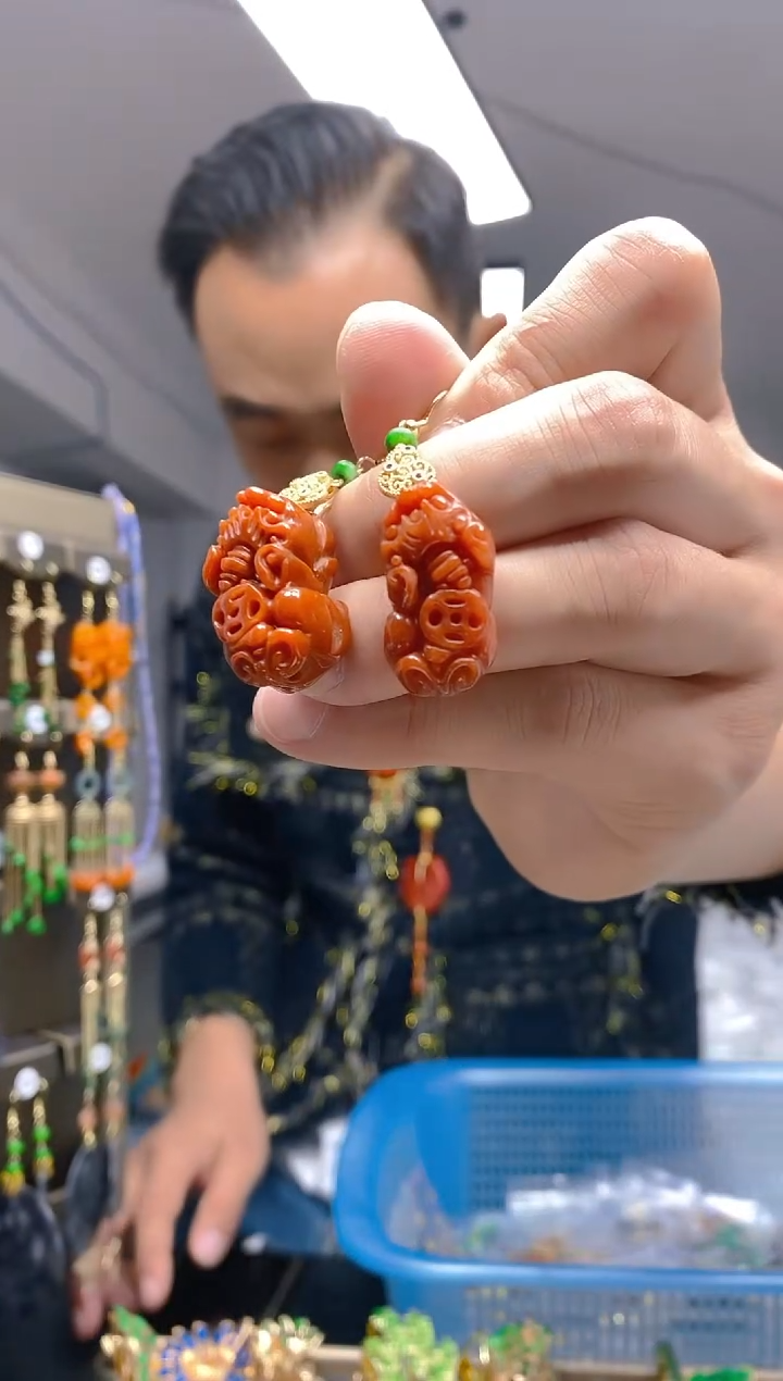 【闪购商品】翡翠耳饰合金0294翡翠