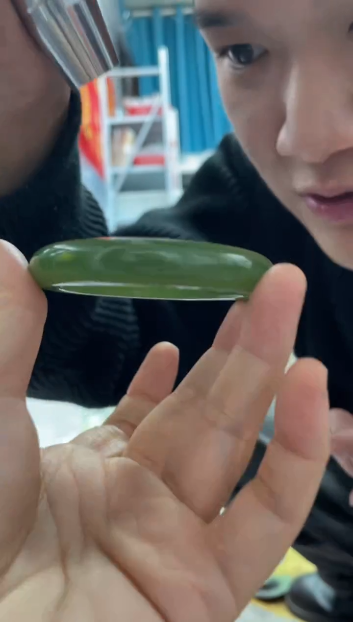 【闪购商品】和田玉颈饰未镶嵌A13且末蓝正圈53