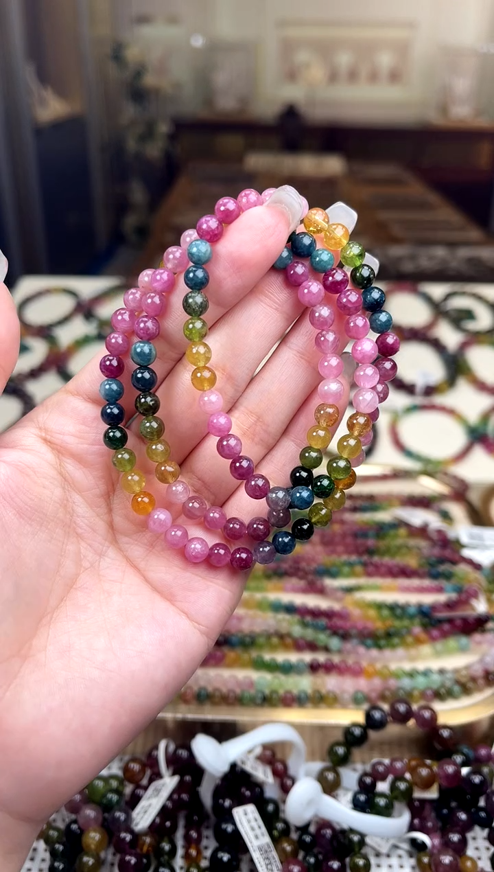 【闪购商品】碧玺/未镶嵌5mm+碧玺多圈多样性发货