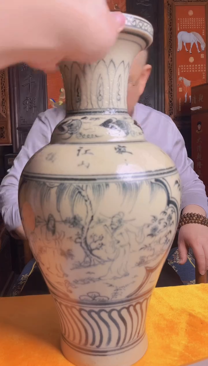 摆件陶瓷景德镇现代陶瓷流水98 带防伪标