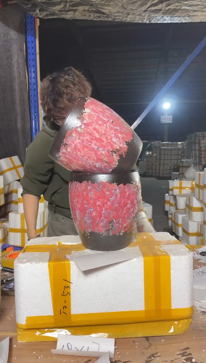 紫砂花盆宜兴紫砂粗陶花盆18-20