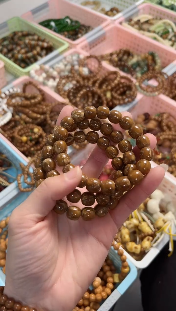 【闪购商品】菩提根/象牙果手串紫金鼠火焰纹 老型 1.1