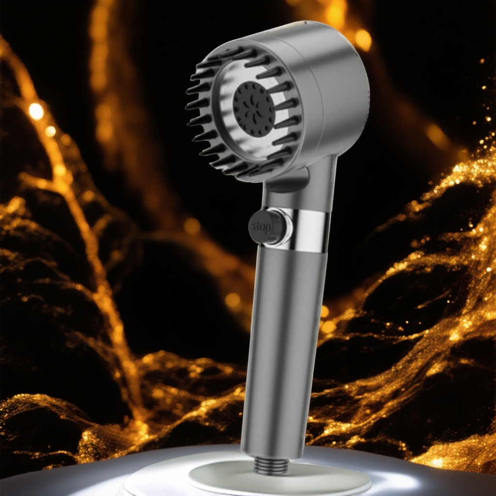 高品质增压强力过滤淋浴喷头家用浴室按摩花洒手持耐磨防刮花洒