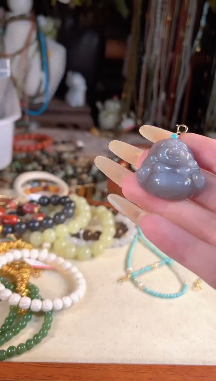 【闪购商品】和田玉吊坠(不含链)银S925镶嵌多样性发货其一