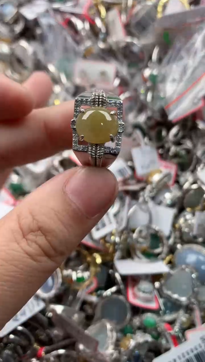 银S925镶嵌戒指翡翠777    4