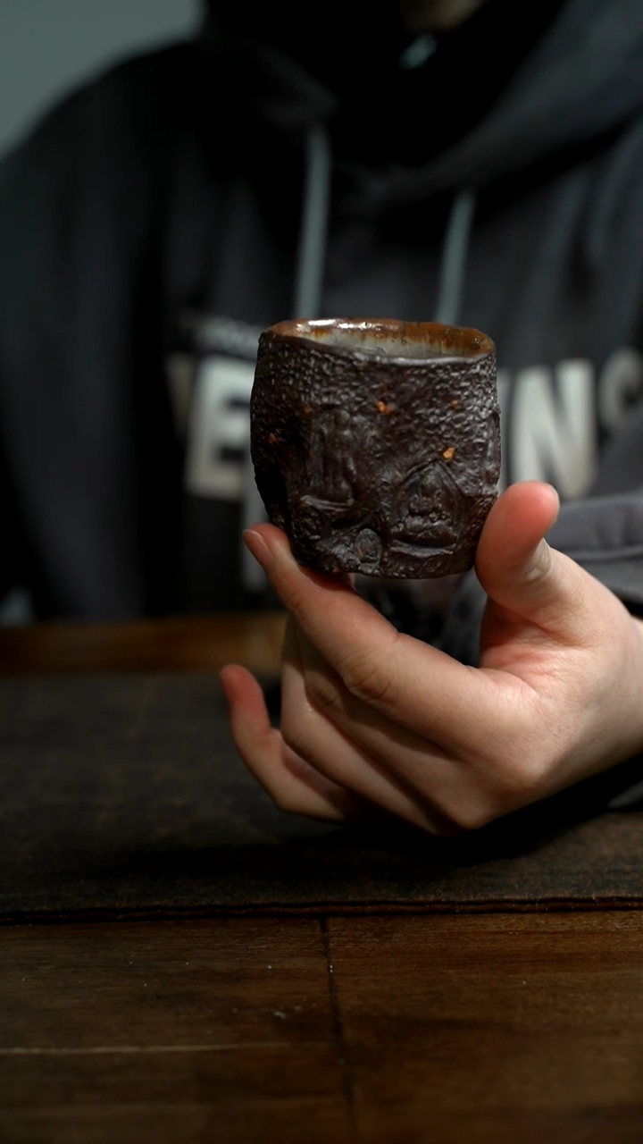 【闪购商品】全手工制作 佛窟志野杯