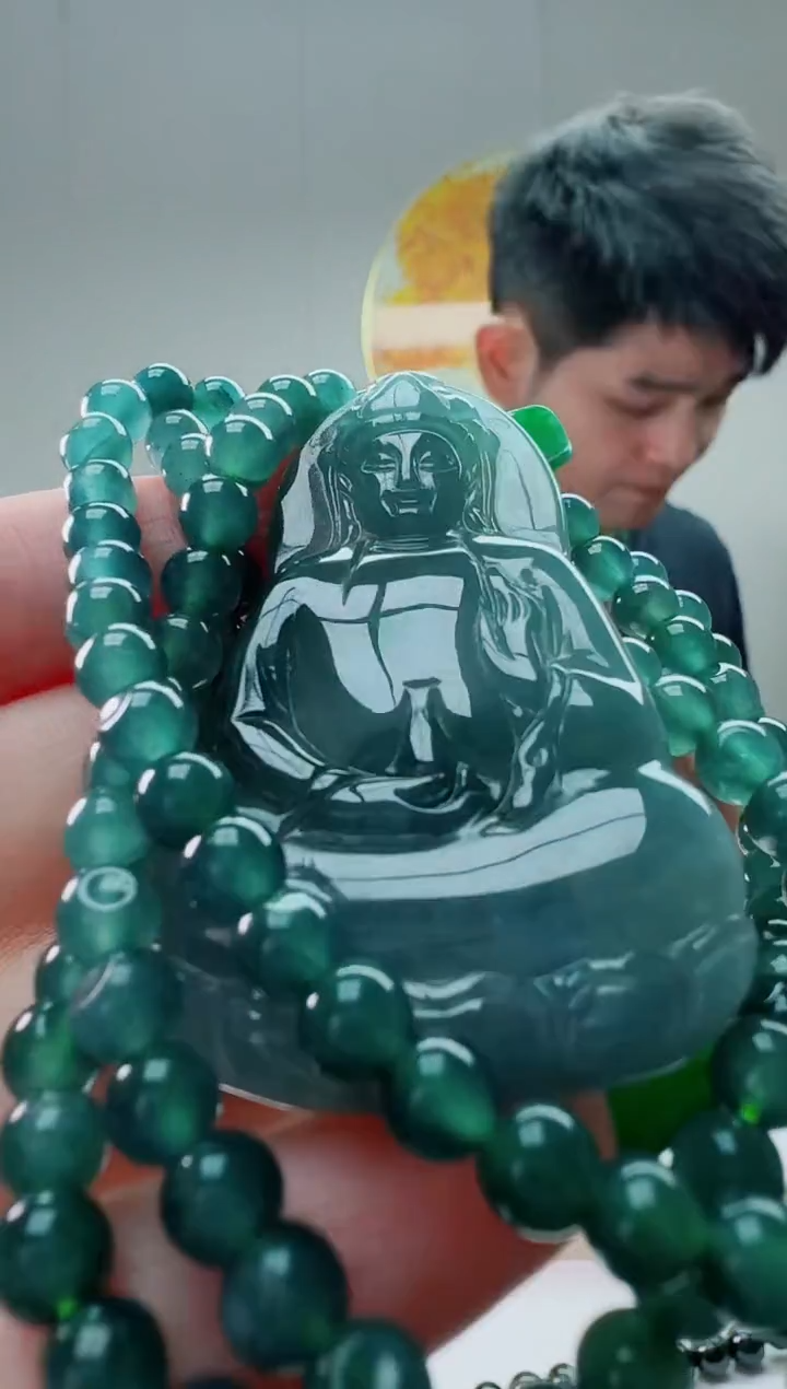 翡翠未镶嵌颈饰多样性随机发其一