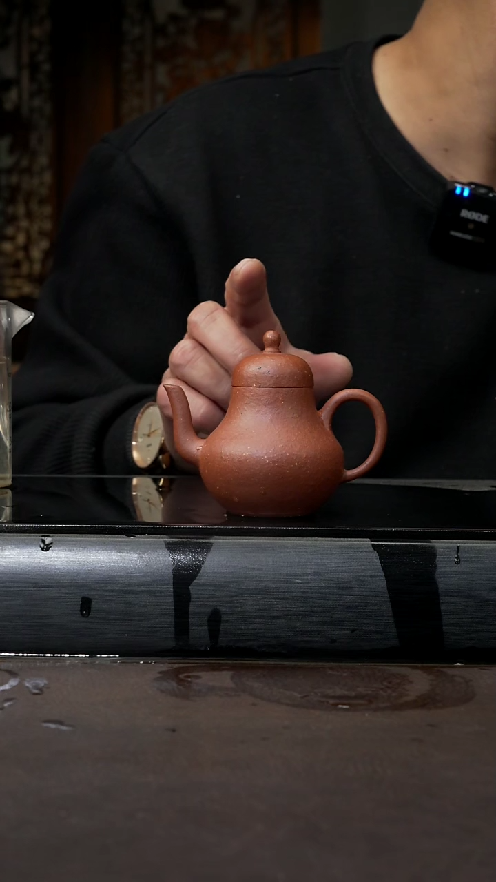 【闪购商品】紫砂茶壶黄龙山朱砂 思婷80cc 006