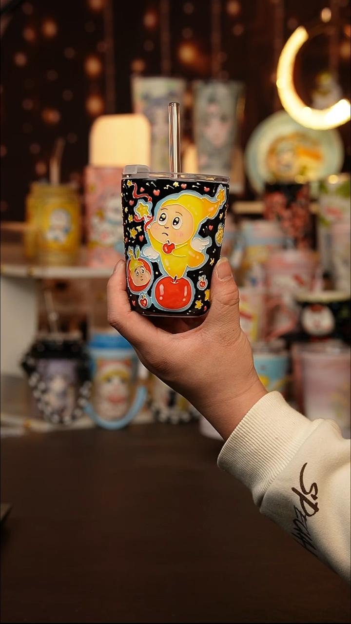 （玉泥）景德镇手工手绘文创陶瓷杯