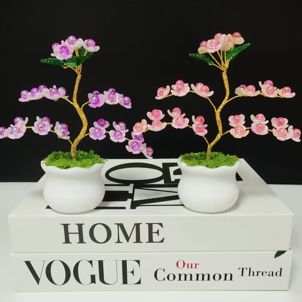 电镀版  迎客松 （小盆栽）  DIY材料包