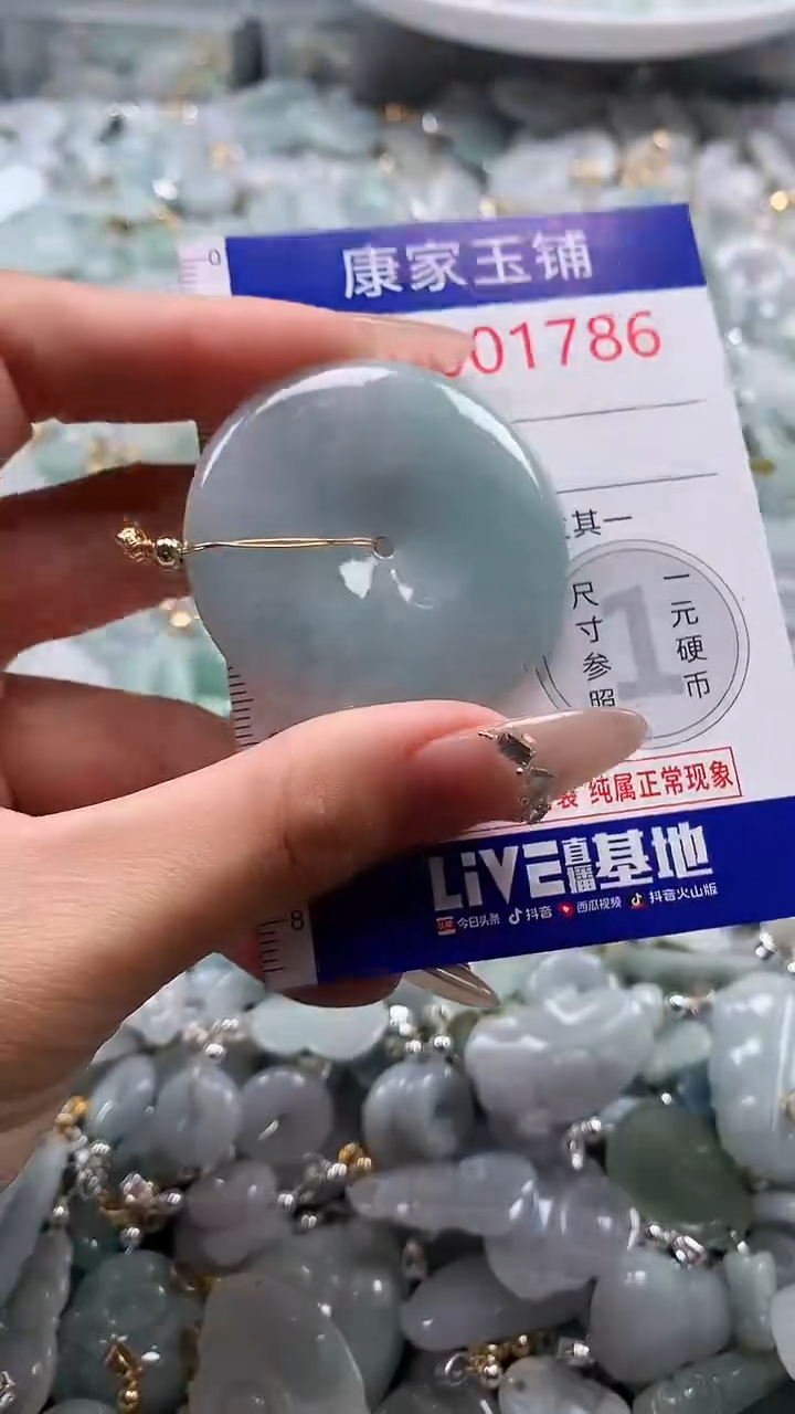 翡翠未镶嵌吊坠(不含链)1786