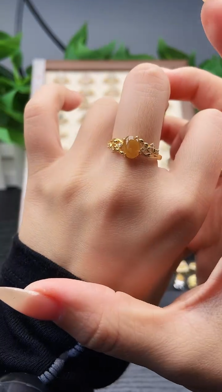 银S925镶嵌戒指翡翠12