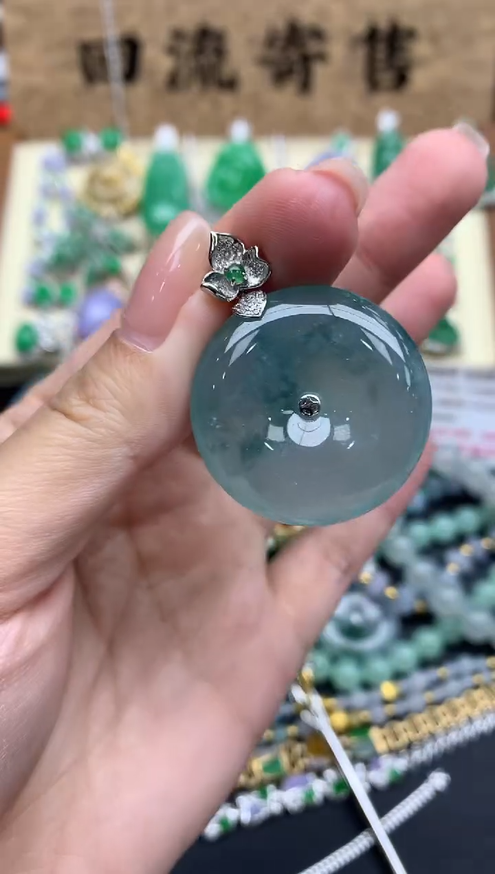 【闪购商品】翡翠颈饰18K金镶嵌547-中国好珍宝