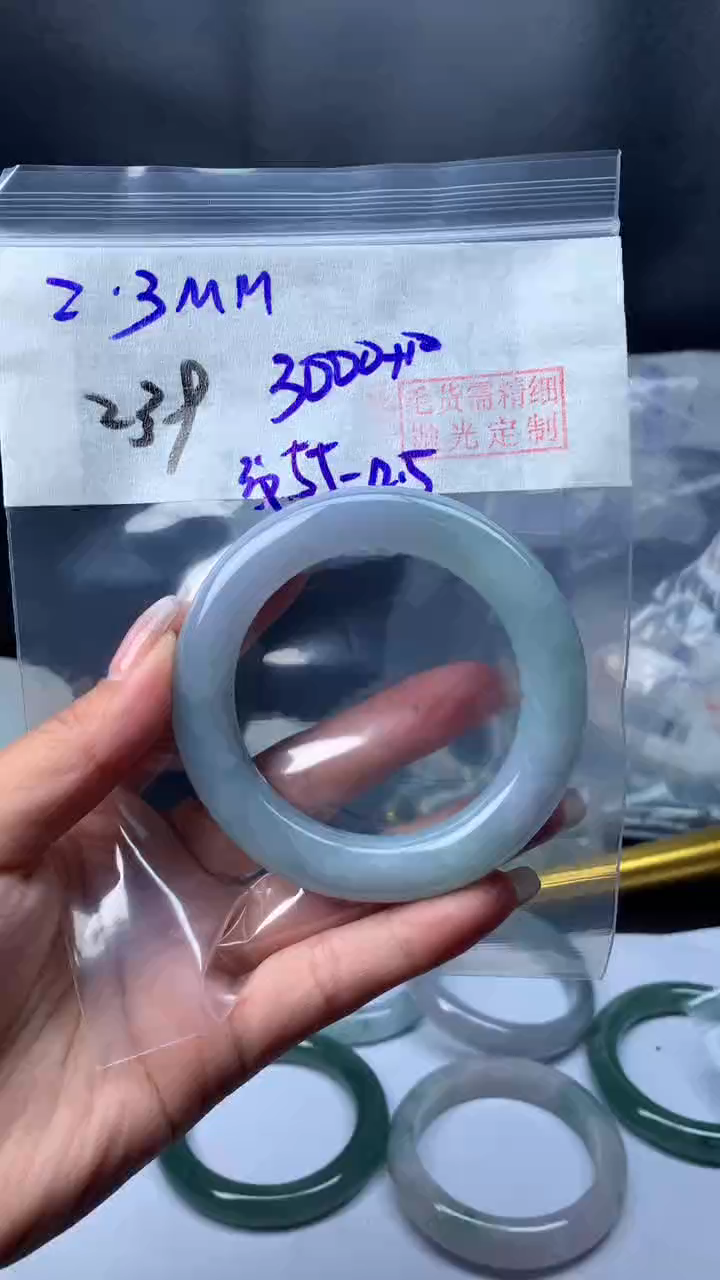 【闪购商品】定制翡翠未镶嵌239圆条纹55+3000元+拍一发一