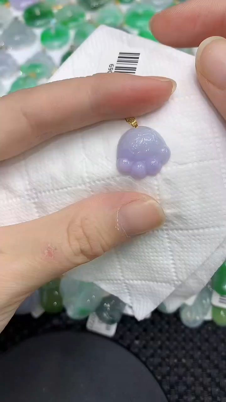 颈饰18K金镶嵌翡翠11111111