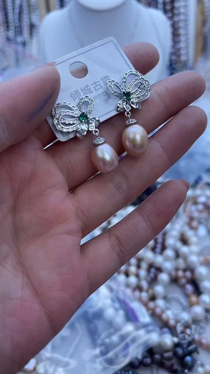 【闪购商品】淡水珍珠耳饰未镶嵌813