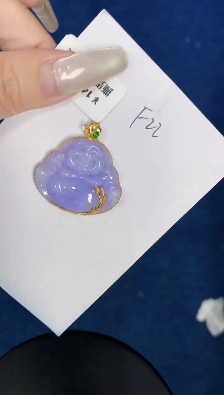 【闪购商品】翡翠颈饰18K金镶嵌0000000000