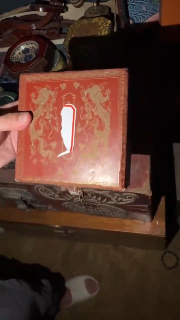 香榧木红漆盒111111