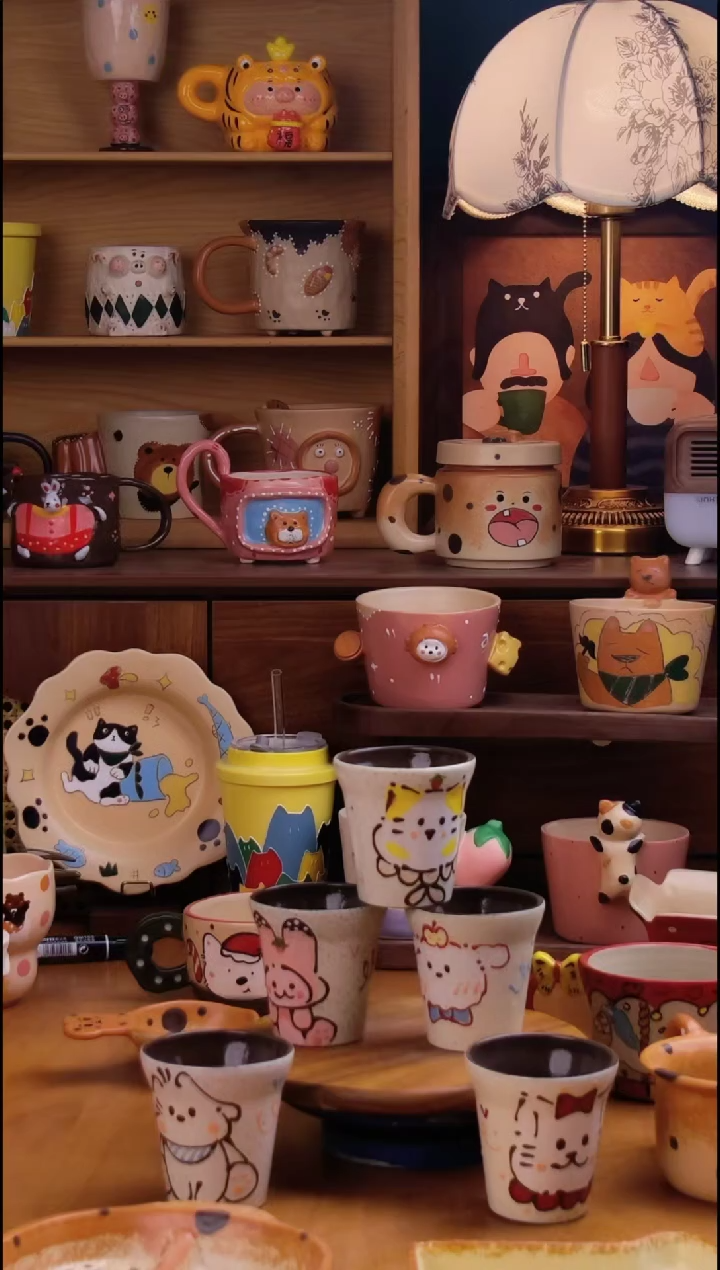 摆件陶景德镇原创手工陶瓷